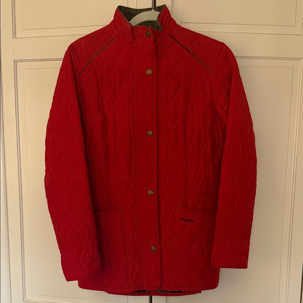 Barbour Women's Vibrant Red Quilted Utility Jacket